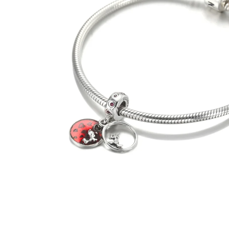(kép) PANDORA Disney Mickey és Minnie szerelmes csók függő - 799298C01 - Megtekintés 5