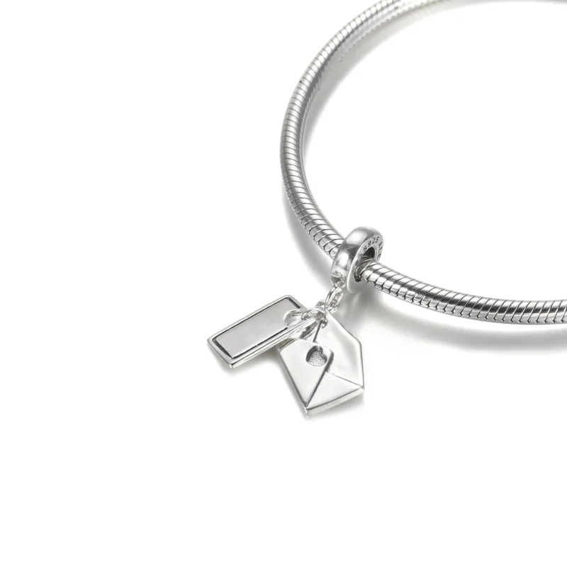 (kép) PANDORA Gravírozható levél és boríték Függő Charm - 799274C00 - Megtekintés 5