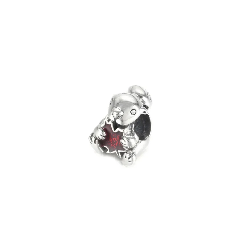 (kép) PANDORA Kanadai hód és juharlevél Charm - 799394C01 - Megtekintés 2