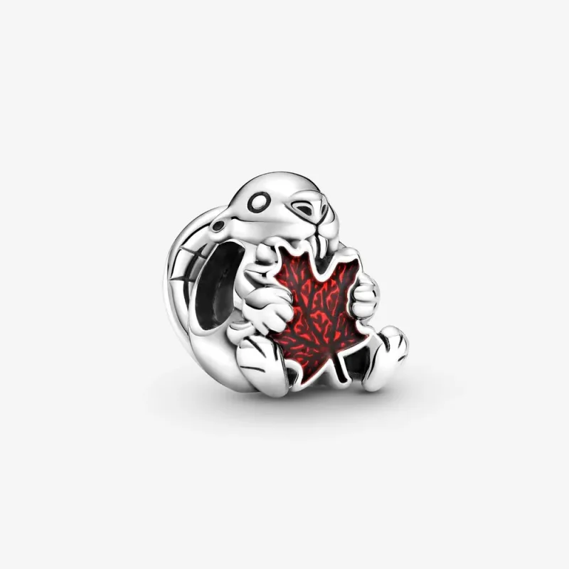 (kép) PANDORA Kanadai hód és juharlevél Charm - 799394C01
