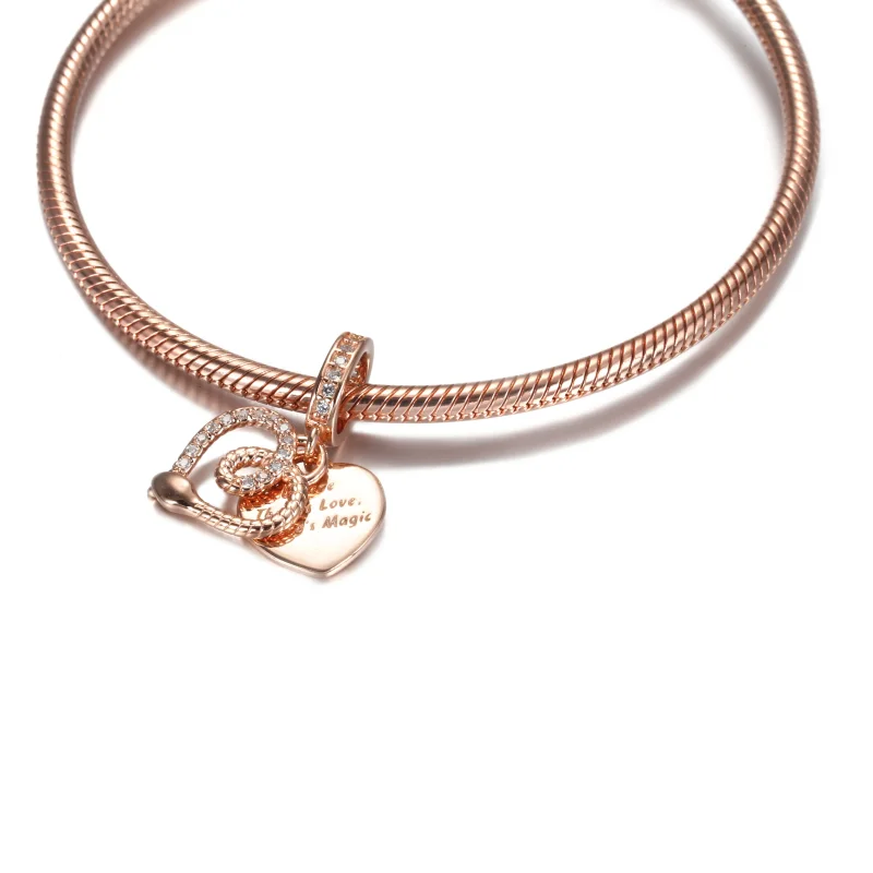 (kép) PANDORA Kígyó és szív Függő Charm - 789086C01 - Megtekintés 5