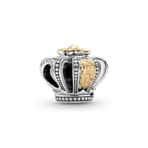 (kép) PANDORA kéttónusú korona charm - 799340C00