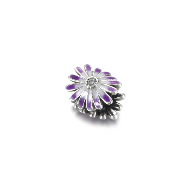 (kép) PANDORA Lila százszorszép charm 798775C02 - Megtekintés 3