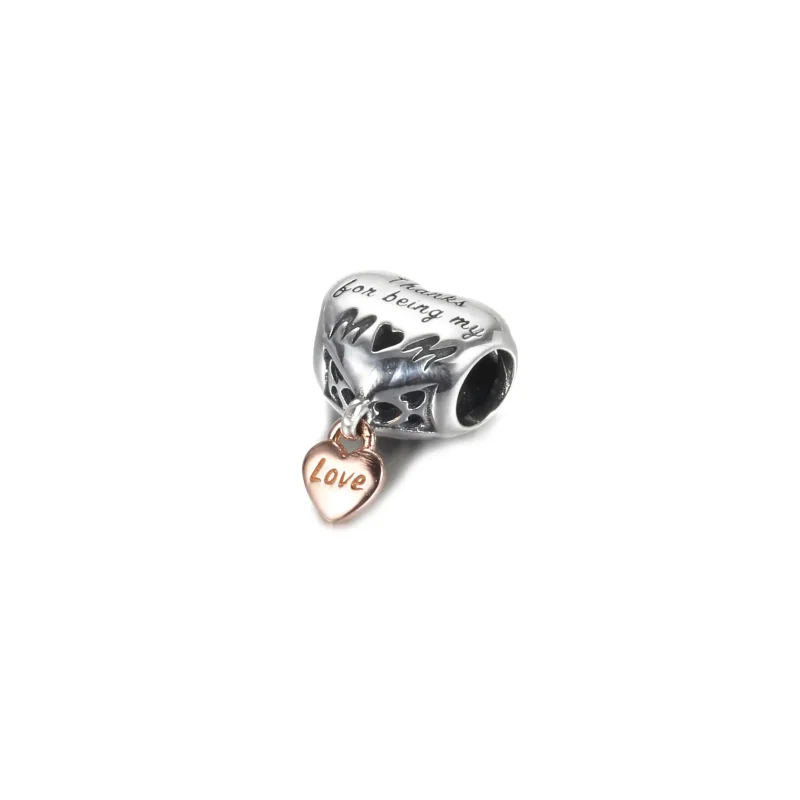 (kép) PANDORA "Love You Mum" szív charm - 788830C00 - Megtekintés 2