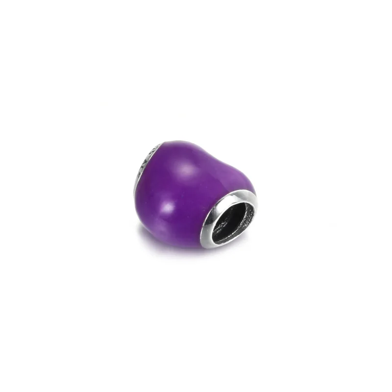 (kép) PANDORA metál hatású lila szív charm 799291C01 - Megtekintés 2