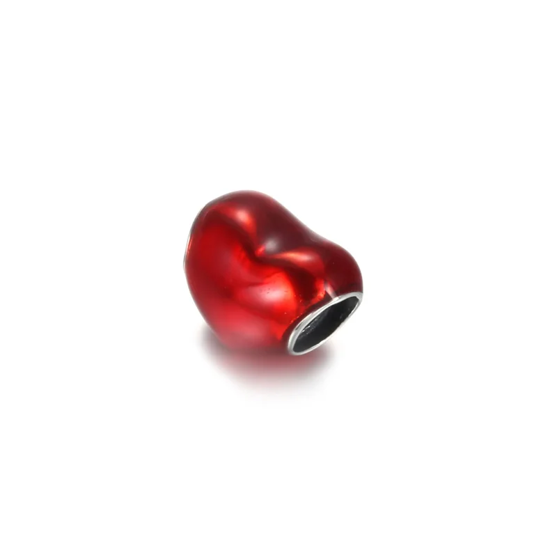 (kép) PANDORA metál hatású piros szív charm 799291C02 - Megtekintés 2