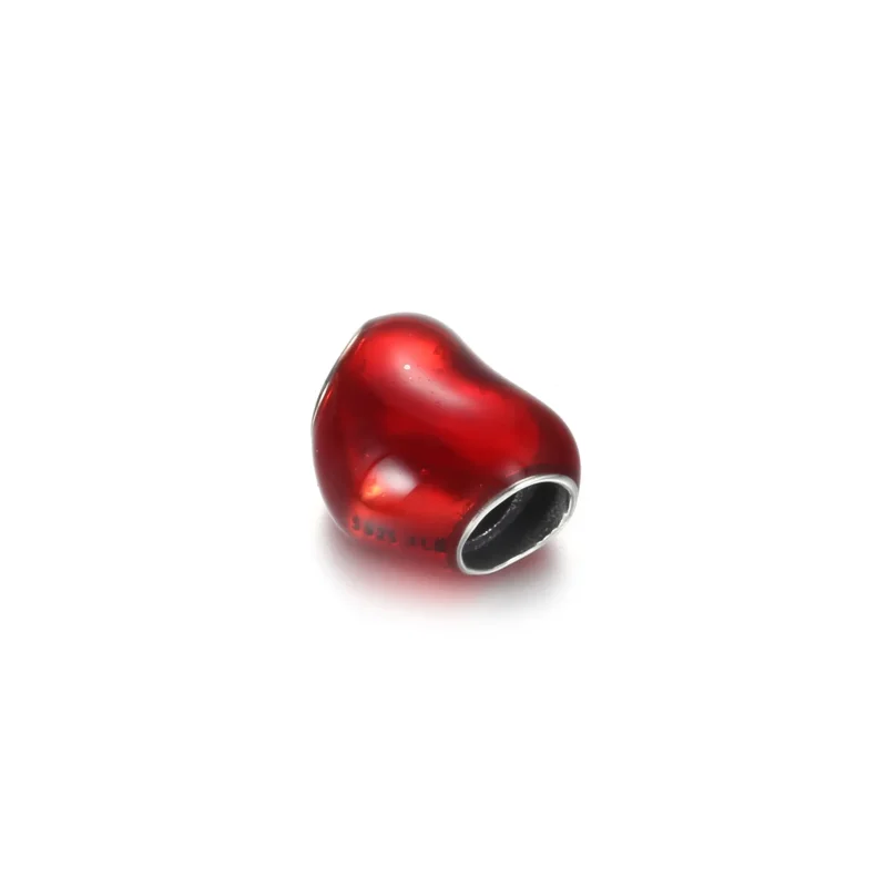 (kép) PANDORA metál hatású piros szív charm 799291C02 - Megtekintés 3