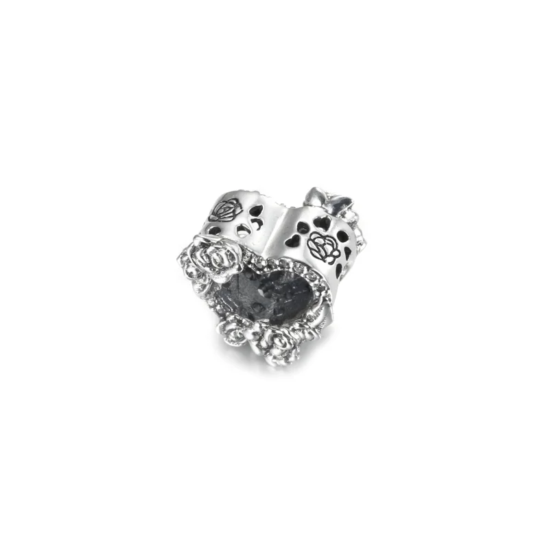 (kép) PANDORA nyitott szív és rózsavirágok charm 799281C01 - Megtekintés 2