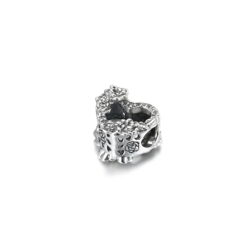 (kép) PANDORA nyitott szív és rózsavirágok charm 799281C01 - Megtekintés 5