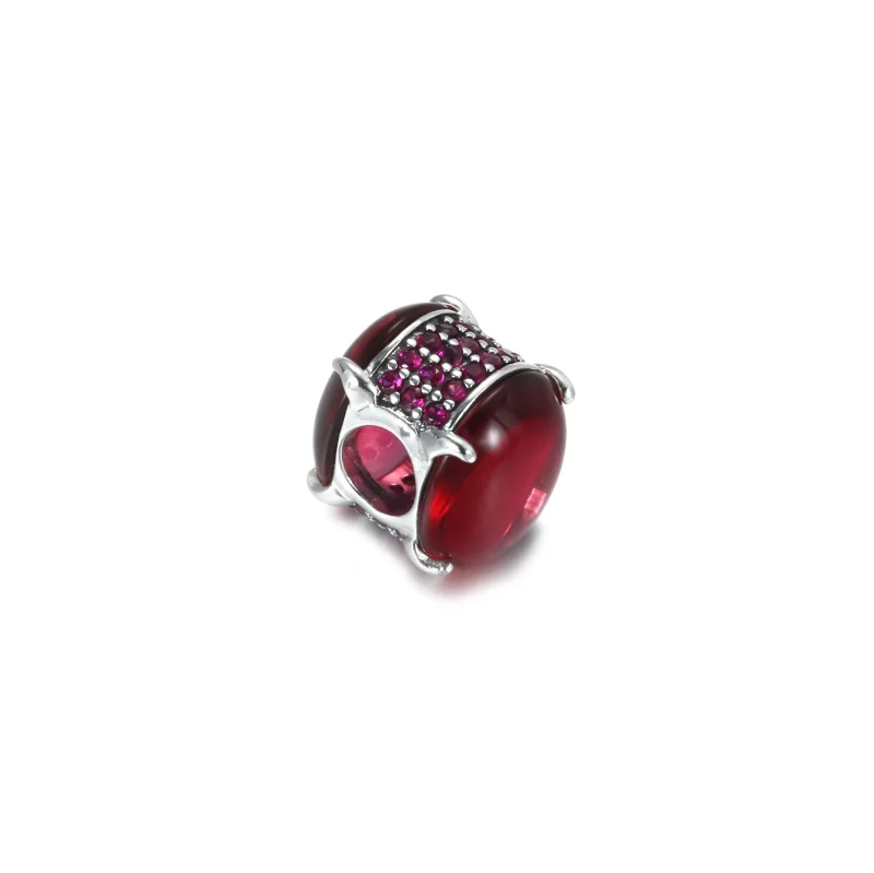 (kép) PANDORA ovális fukszia rózsaszín cabochon charm 799309C01 - Megtekintés 3