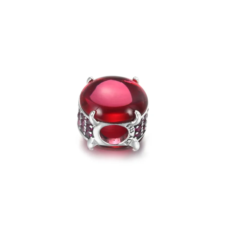 (kép) PANDORA ovális fukszia rózsaszín cabochon charm 799309C01 - Megtekintés 4