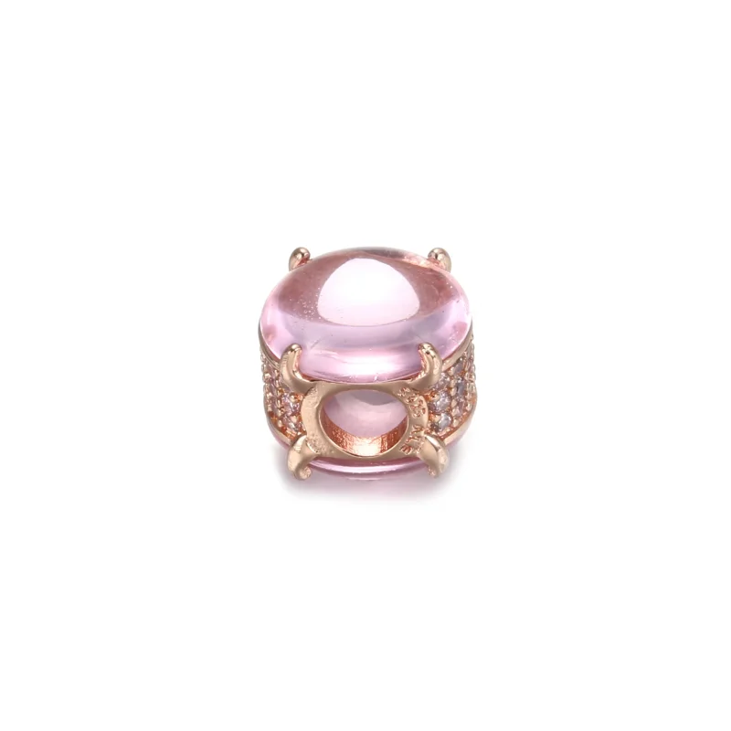 (kép) PANDORA ovális rózsaszín cabochon charm - 789309C02 - Megtekintés 3