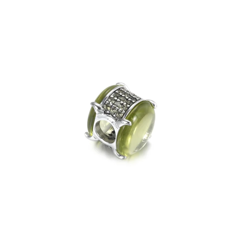 (kép) PANDORA ovális zöld cabochon charm799309C02 - Megtekintés 3