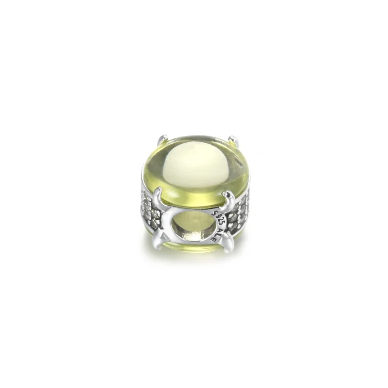 (kép) PANDORA ovális zöld cabochon charm799309C02 - Megtekintés 4