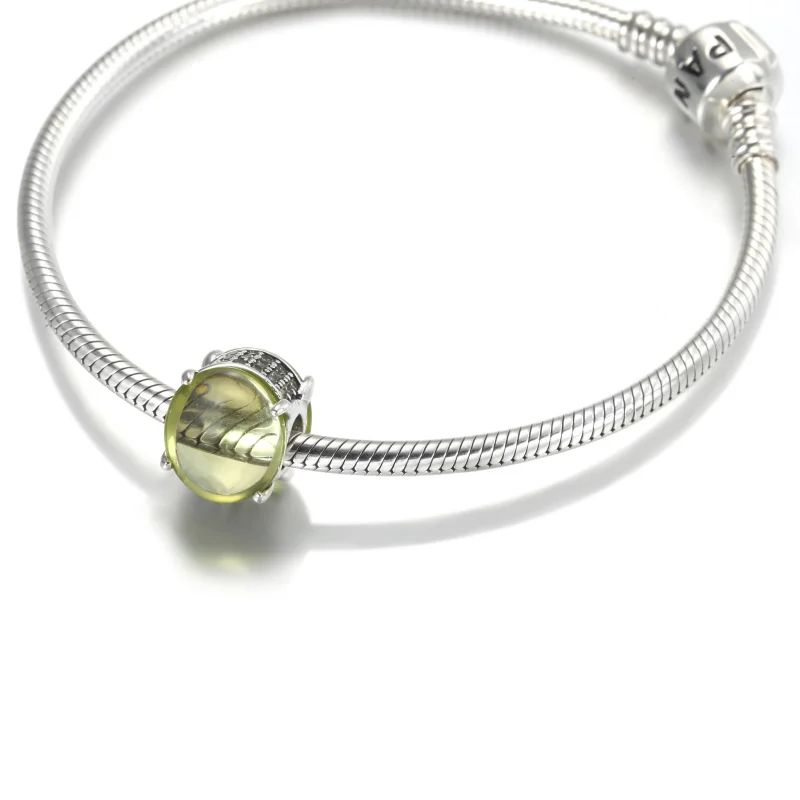 (kép) PANDORA ovális zöld cabochon charm799309C02 - Megtekintés 5