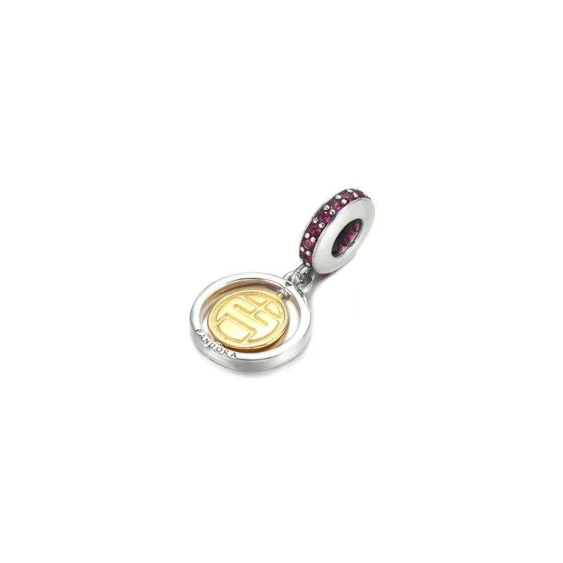 (kép) PANDORA Spinning Lucky Függő Charm - 769282C01 - Megtekintés 3