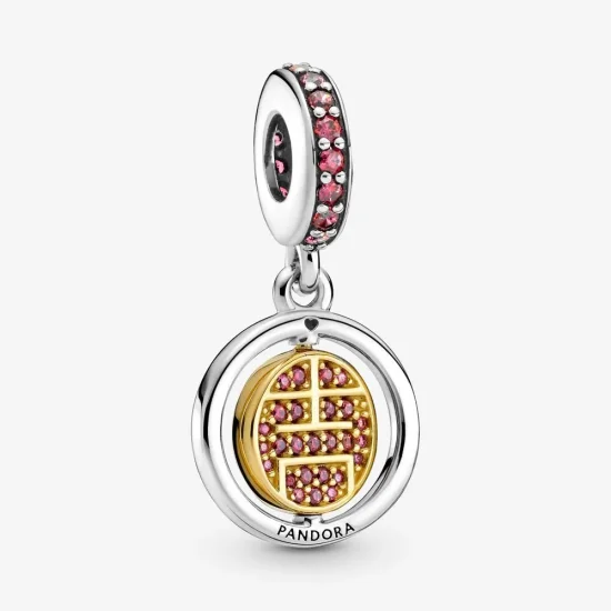 (kép) PANDORA Spinning Lucky Függő Charm - 769282C01