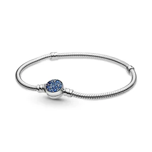 PANDORA szikrázó kék kapcsos karkötő - 599288C01-16 (kép) PANDORA szikrázó kék kapcsos karkötő - 599288C01-16