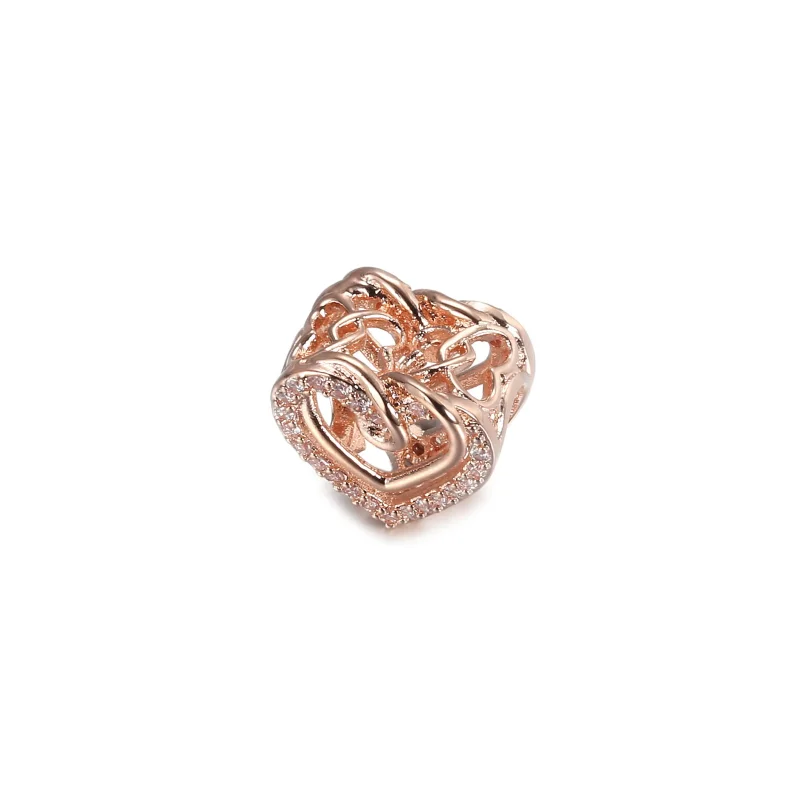 (kép) PANDORA szikrázó összefonódó szívek charm - 789270C01 - Megtekintés 2