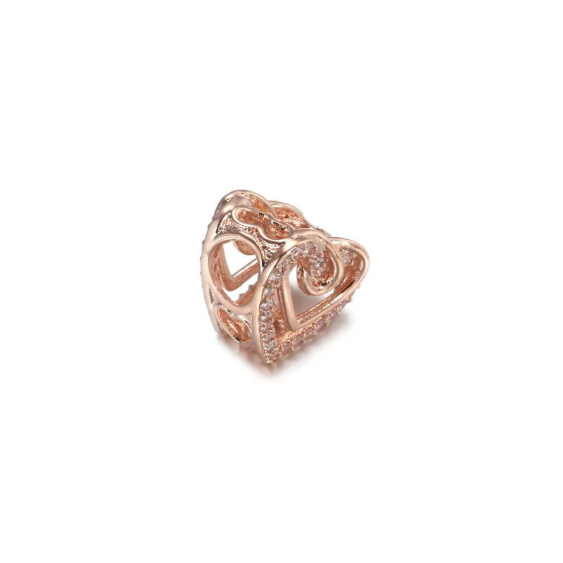 (kép) PANDORA szikrázó összefonódó szívek charm - 789270C01 - Megtekintés 3