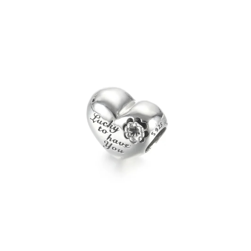 (kép) PANDORA Szív és lóhere charm 799364C00 - Megtekintés 3