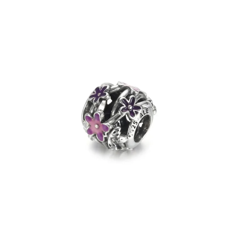 (kép) PANDORA Áttört lila százszorszép charm 798772C02 - Megtekintés 2