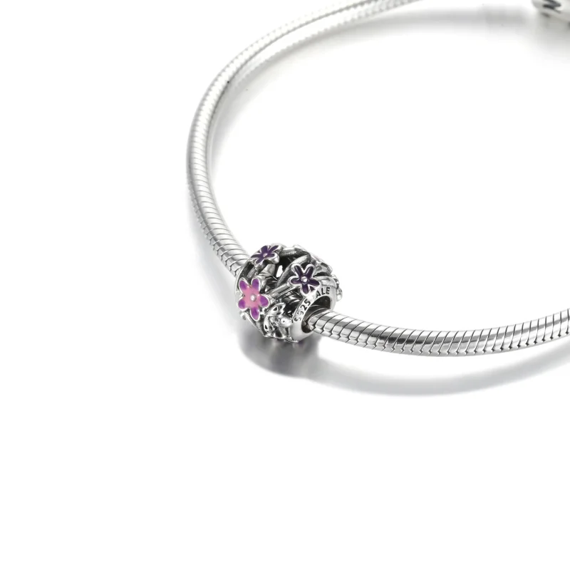 (kép) PANDORA Áttört lila százszorszép charm 798772C02 - Megtekintés 5