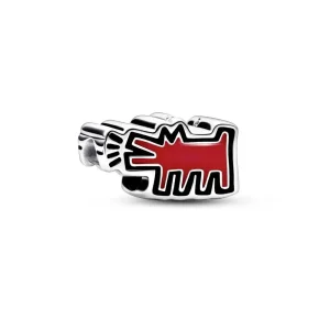 (kép) Keith Haring™ x Pandora Barking Dog Charm - 792218C01