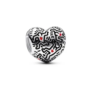 (kép) Keith Haring™ x Pandora Line Art People Charm - 792224C01