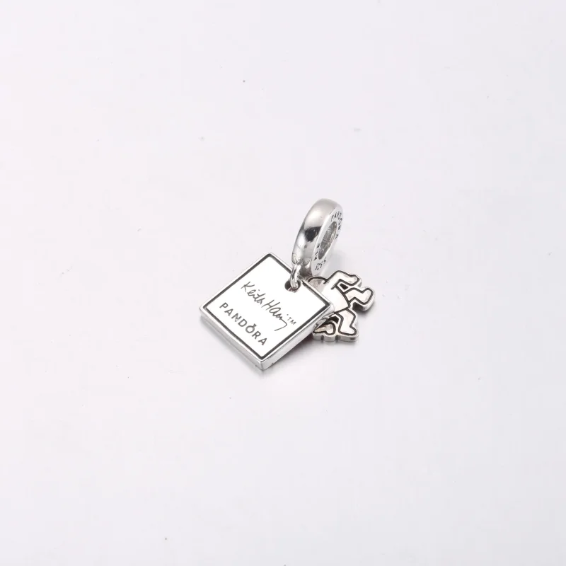 (kép) Keith Haring™ x Pandora Walking Heart Double Dangle Charm - 792216C01 - Megtekintés 4