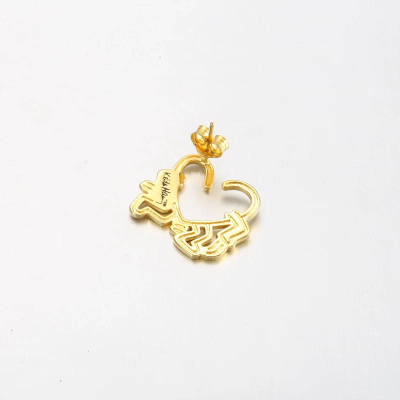 (kép) Keith Haring™ x Pandora Walking Heart Stud Earring - 262221C01 - Megtekintés 4