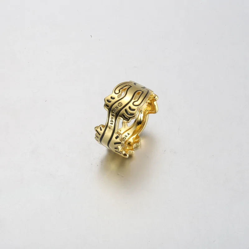 (kép) Keith Haring™ x Pandora Wavy Figure Open Ring - 162226C01 - Megtekintés 3