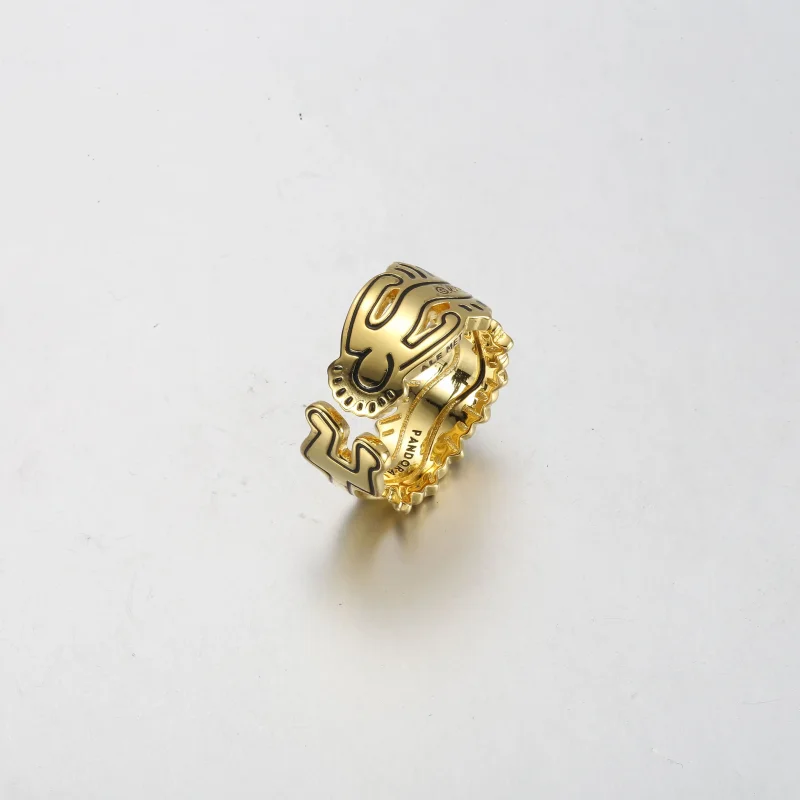 (kép) Keith Haring™ x Pandora Wavy Figure Open Ring - 162226C01 - Megtekintés 4