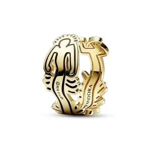 (kép) Keith Haring™ x Pandora Wavy Figure Open Ring - 162226C01