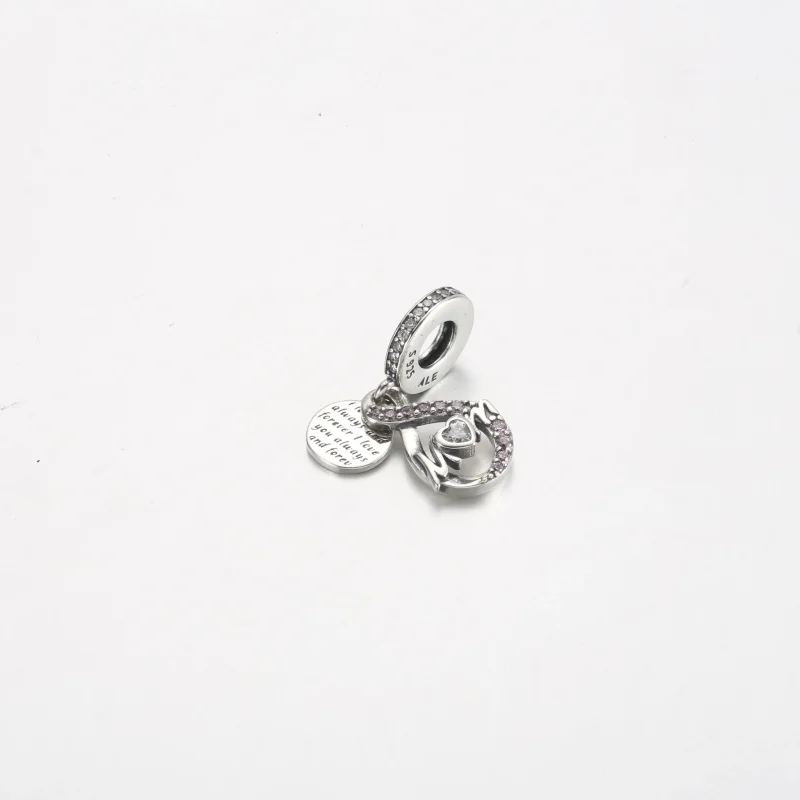 (kép) Pandora Anyu végtelen pavé dupla függő charm - 791468C01 - Megtekintés 2