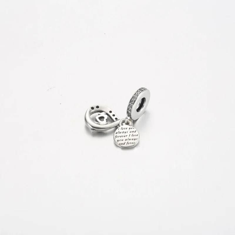 (kép) Pandora Anyu végtelen pavé dupla függő charm - 791468C01 - Megtekintés 3
