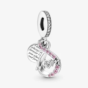 (kép) Pandora Anyu végtelen pavé dupla függő charm - 791468C01
