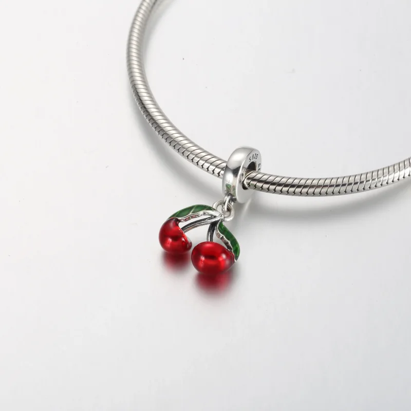 (kép) Pandora Aszimmetrikus cseresznye függő charm - 791583C01 - Megtekintés 5