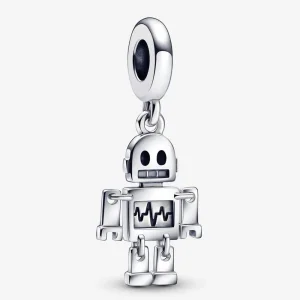 Pandora Bestie Bot robot függő charm - 792250C01 (kép) Pandora Bestie Bot robot függő charm - 792250C01