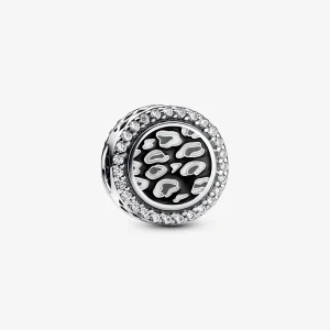 Pandora Black Leopard print sterling silver charm - 792016CZ_E023 (kép) Pandora Black Leopard print sterling silver charm - 792016CZ_E023