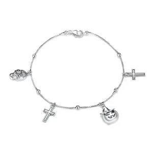 PANDORA Boldog halloweent láncos karkötő - BSB051 (kép) PANDORA Boldog halloweent láncos karkötő - BSB051