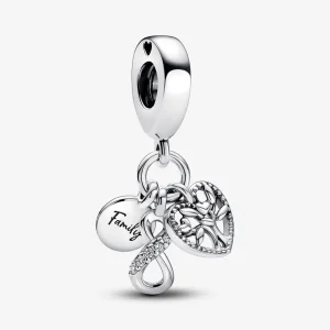 Pandora Család végtelenjel tripla függő charm - 792201C01 (kép) Pandora Család végtelenjel tripla függő charm - 792201C01