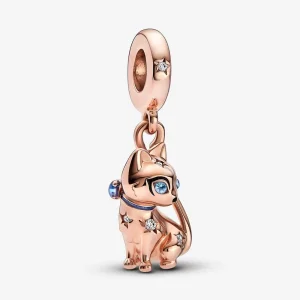 (kép) Pandora Csillogó Kedvtelésből Tartott Macska Charm - 782259C01