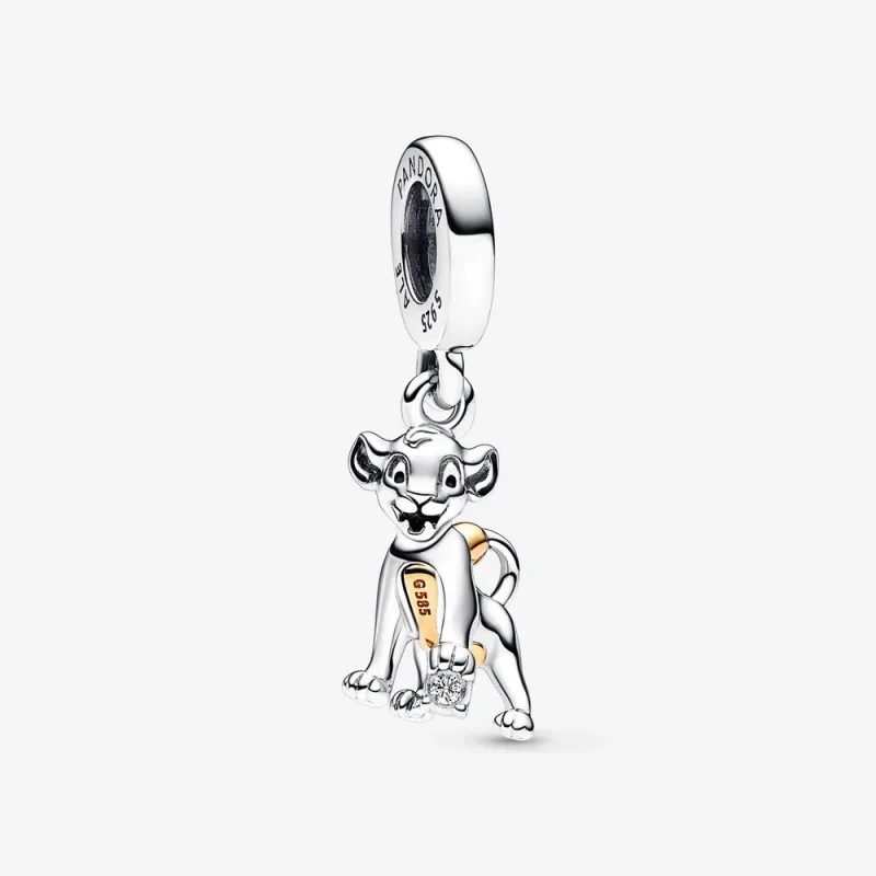 (kép) Pandora Disney 100. évfordulós Simba függő charm 0,009 karátos laboratóriumban növesztett gyémánttal - 792749C01