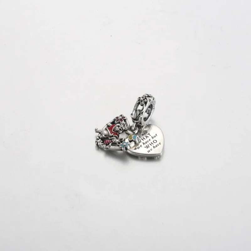 (kép) Pandora Disney Micimackó és Malacka dupla függő charm - 792214C01 - Megtekintés 2