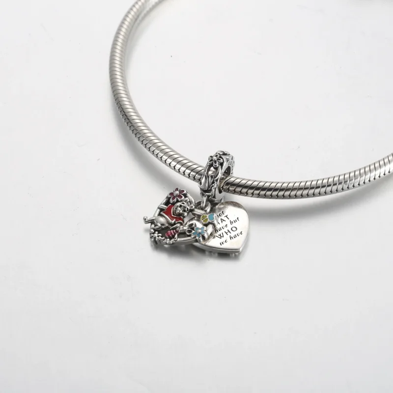 (kép) Pandora Disney Micimackó és Malacka dupla függő charm - 792214C01 - Megtekintés 4
