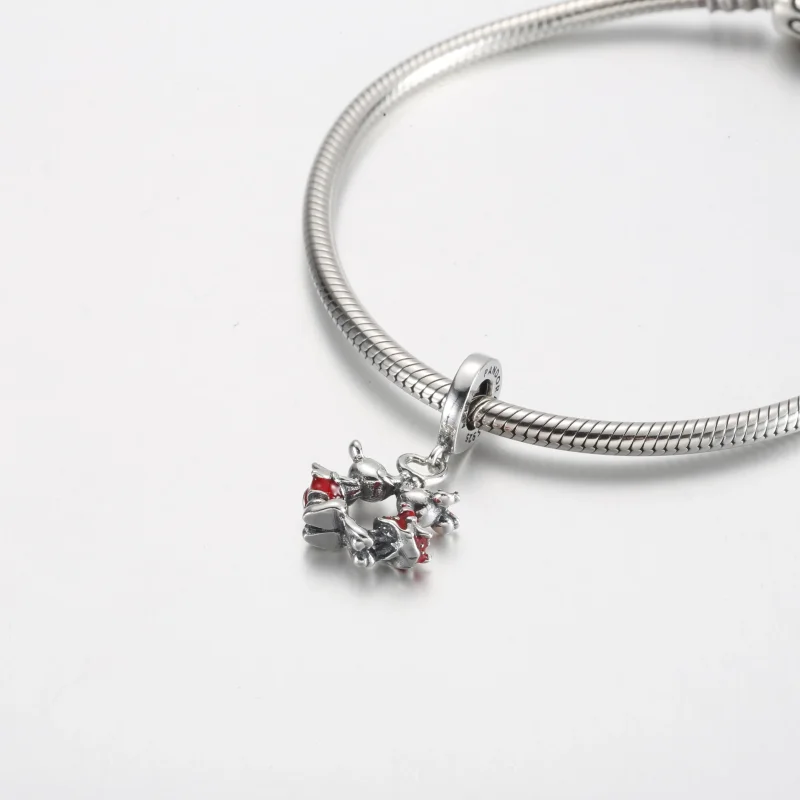 (kép) Pandora Disney Mickey egér és Minnie egér csók függő charm - 790075C01 - Megtekintés 4
