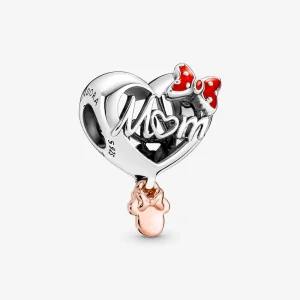Pandora Disney Minnie Egér anyai szív charm - 781142C01 (kép) Pandora Disney Minnie Egér anyai szív charm - 781142C01