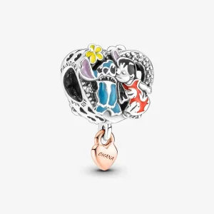 Pandora Disney Ohana Lilo és Stitch ihlette charm - 781682C01 (kép) Pandora Disney Ohana Lilo és Stitch ihlette charm - 781682C01