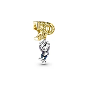 Pandora Disney Parks Mickey Mouse 50th Anniversary Dangle Charm - 769597C01 (kép) Pandora Disney Parks Mickey Mouse 50th Anniversary Dangle Charm - 769597C01